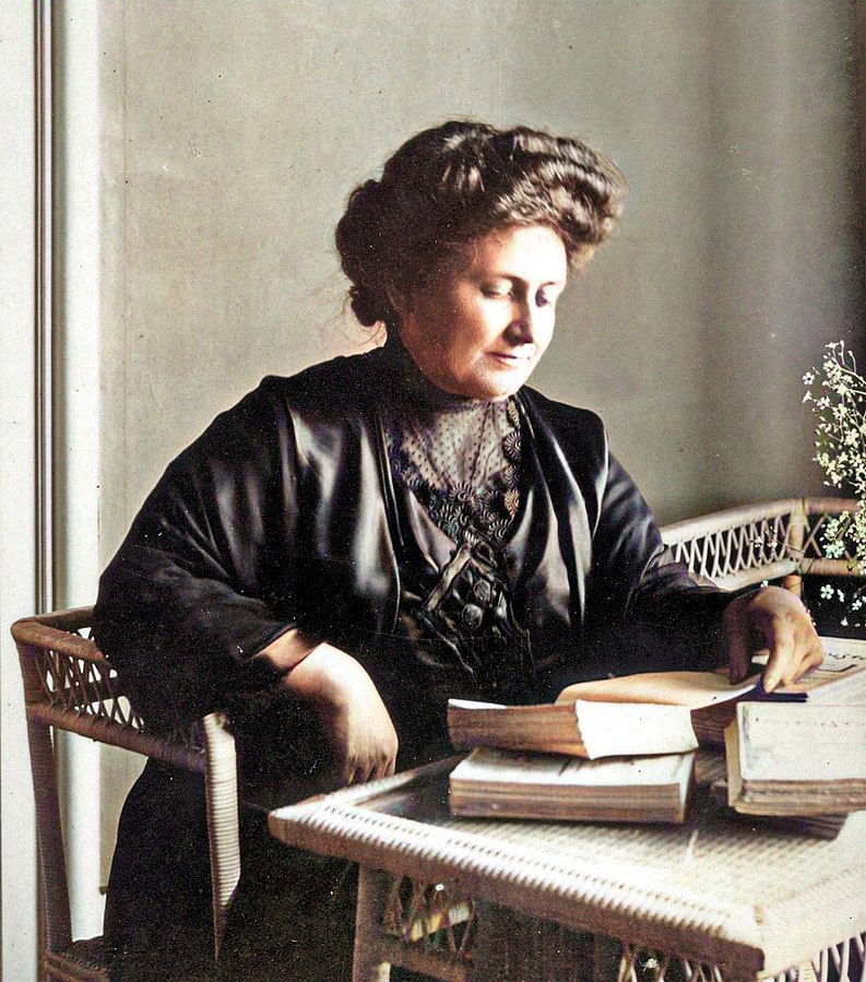 Maria_Montessori1913-Colorized wikimedia Montessori