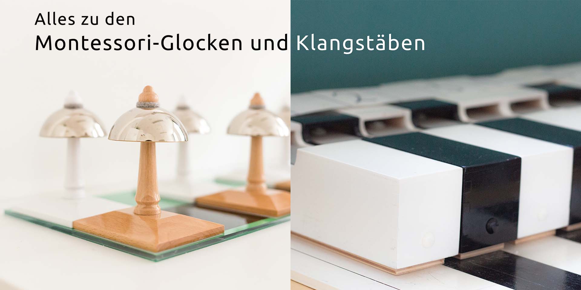 Montessori Musik Klangstäbe Glocken