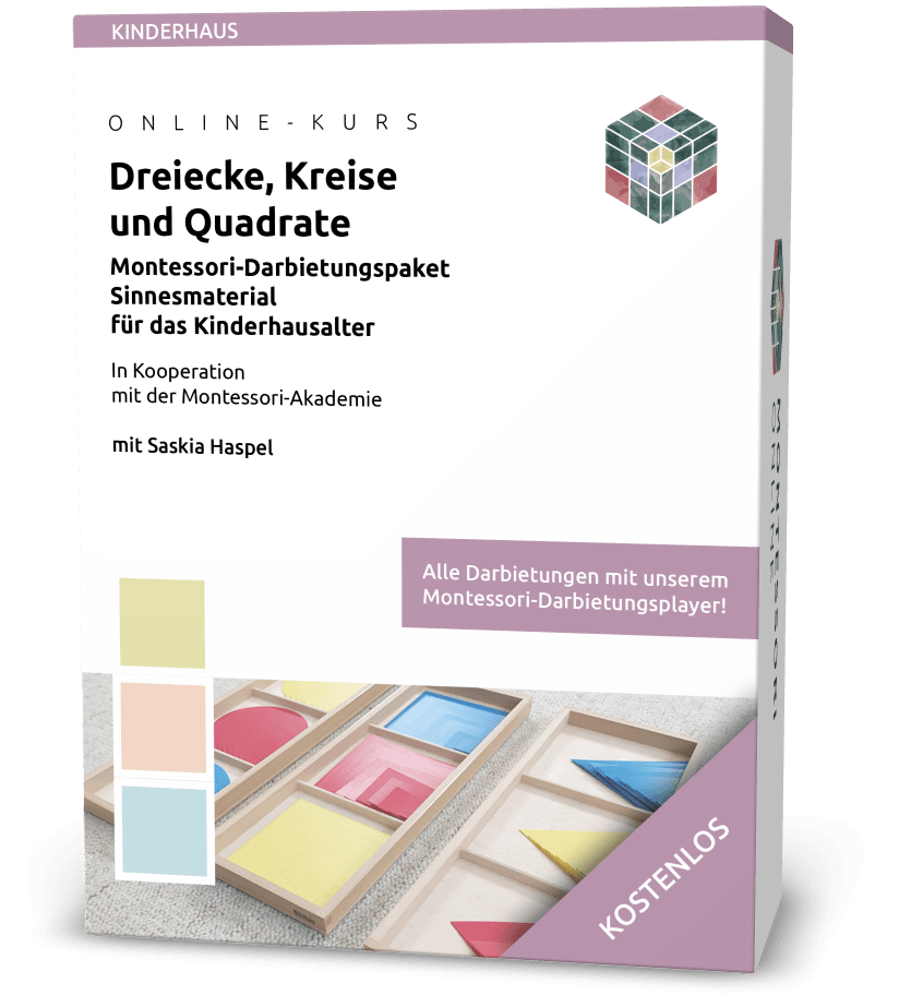 3D Box - KH - KOSTENLOS - Dreieck Kreis Quadrat kostenlos Montessori Darbietungs-Paket