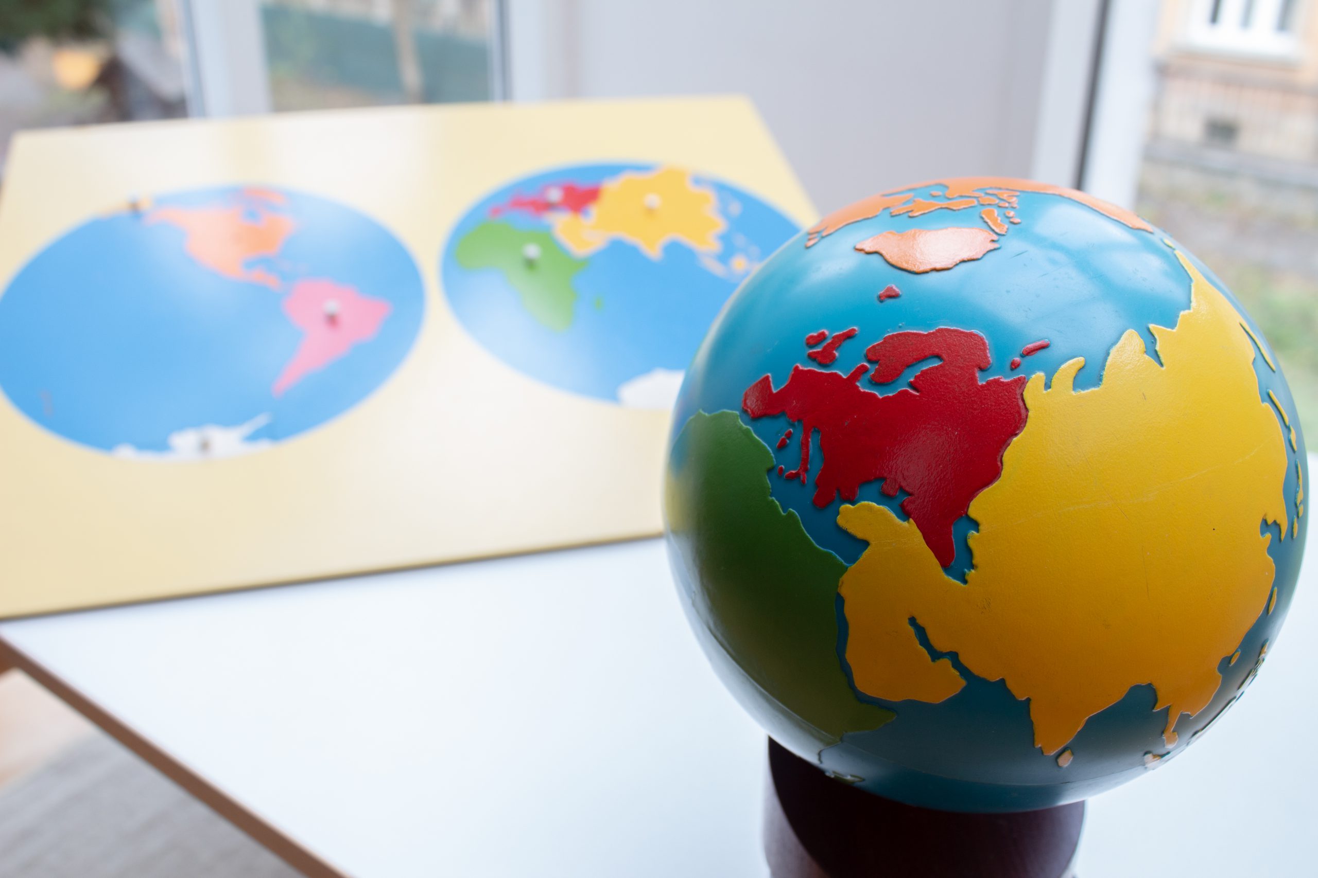 Geografie Globus Montessori