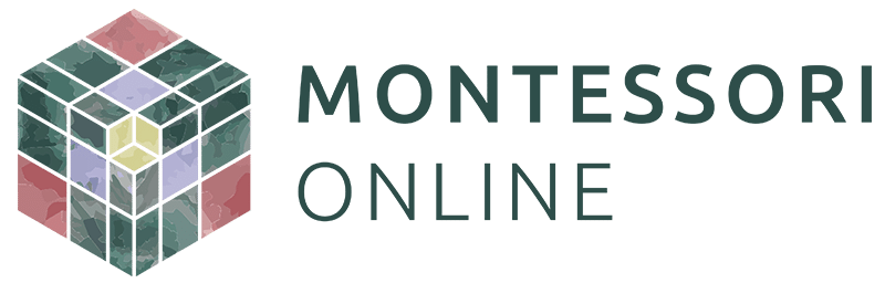 montessori-online logo + schrift signatur Montessori Mutter und Eltern