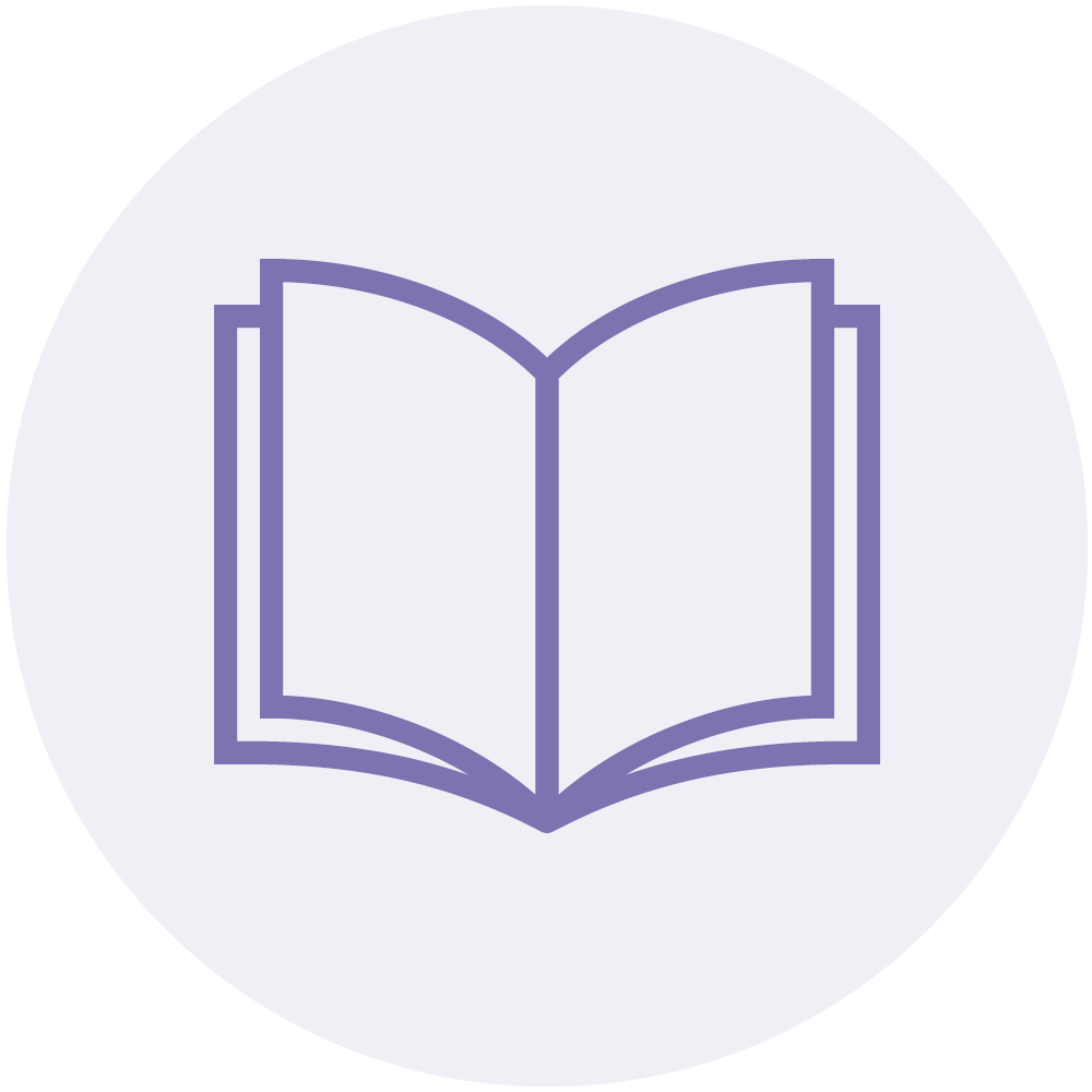 Grundlagen Online Kurs Montessori Icon Kreis Buch